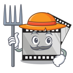 Sticker - Farmer film stirep isolated in the mascot