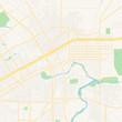 Empty vector map of San Angelo, Texas, USA