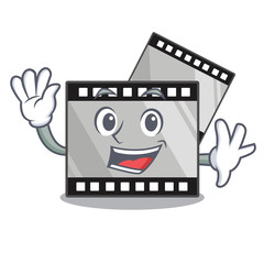 Sticker - Waving film stirep in the characater shape