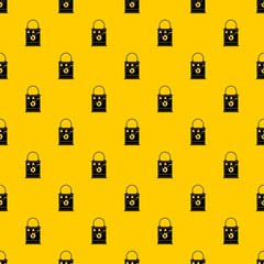 Wall Mural - Bucket with paint pattern seamless vector repeat geometric yellow for any design