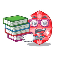 Canvas Print - Student with book ruby gems in the mascot shape