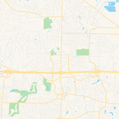  Empty vector map of O Fallon, Missouri, USA