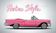 © mowgli - Retro car cabriolet vector draw isolated illustration