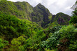 Steep mountain range in Iao State Park on Maui, Hawaii