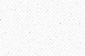 texture grunge chaotic random pattern on transparent background. monochrome abstract dusty worn scuf