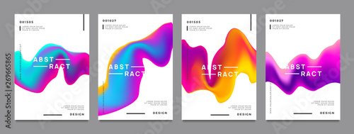 Cuadros en Lienzo Abstract gradient poster and cover design