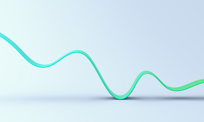 Wall Mural - abstract 3d render, minimalistic background, modern graphic design