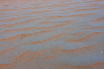 Nahaufnahmen von Strukturen einer Sandwüste