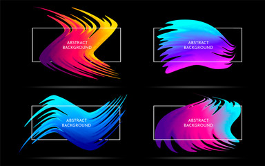 Canvas Print - Modern colorful flow poster