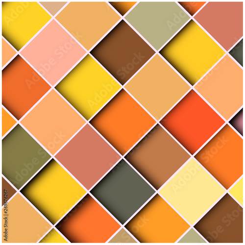 Abstract background square mosaic, vector illustration.
