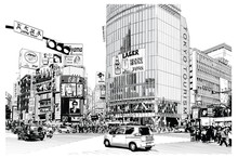 TOKYO, Famous Shibuya Crossroad