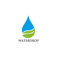 Wall Mural - Water drop logo design vector template