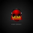 Disc Jockey illustration logo design
