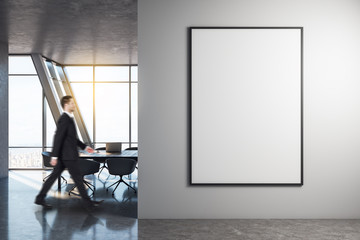 Canvas Print - Businessman in meeting room