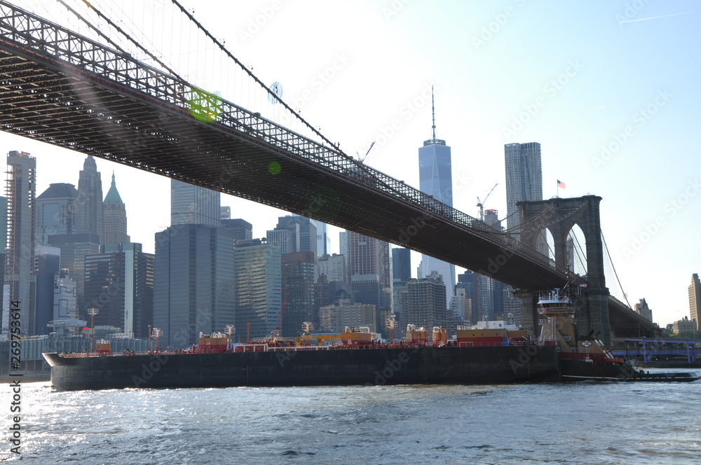 pont de brooklyn New york - obrazy, fototapety, plakaty 
