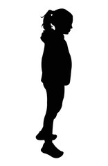 Wall Mural - a girl body silhouette vector