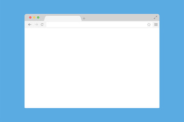 Wall Mural - browser window flat page template. mock up website interface. global network.