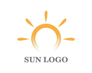 sun ilustration logo vector icon