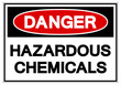 Danger Hazardous Chemicals Symbol Sign, Vector Illustration, Isolate On White Background Label. EPS10