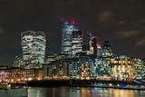 Fototapeta Miasto - Skyline of London at night
