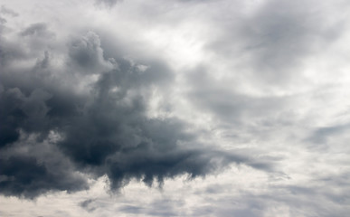 Sky background concept; dark cloud in the sky