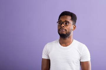 Portrait of handsome young african american man