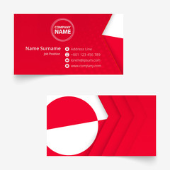 Wall Mural - Greenland Flag Business Card, standard size (90x50 mm) business card template.
