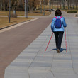 © Sergey - doing Nordic walking and in the city park