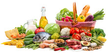 Selection Of Various Paleo Diet Products For Healthy Nutrition