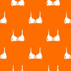 Canvas Print - Brassiere pattern vector orange for any web design best