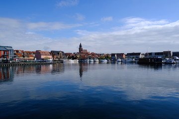 Canvas Print - Blick auf Waren vom Müritzsee, Deutschland