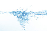 Fototapeta Łazienka - water splash isolated on white background, beautiful splashes a clean water 