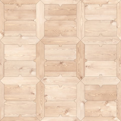 Classic pattern parquet of natural wood seamless texture