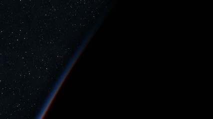Wall Mural - 4k. hurricane in the rays of the rising sun. amazing view of planet earth from space. realistic 3d a