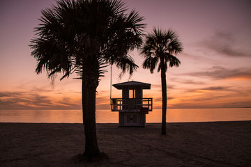 Wall Mural - Sunset on the Gulf of Mexico