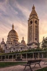 Poster - Sacre Coeur basilica in Montmartre, Paris