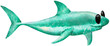 Handdrawn Aquarell Shark, Cool, Sunglasses, Chill, Watercolor, Animal, Nature