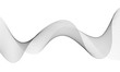 © Sergey - Abstract wave element for design. Digital frequency track equalizer. Stylized line art background. Vector illustration. Wave with lines created using blend tool. Curved wavy line, smooth stripe.