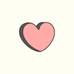 Sticker - Cute heart design