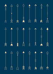 Wall Mural - arrow patterned background