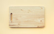 Chopping board wooden on pastel color