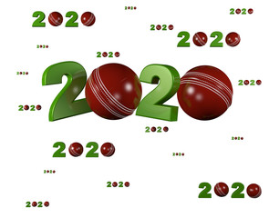 Wall Mural - Many Cricket ball 2020 Designs with many Balls