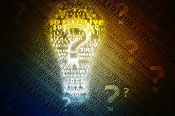 bulb future technology, innovation background, creative idea concept
