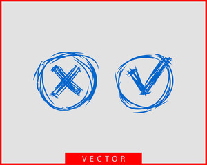 Check mark icon vector symbol design element.