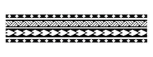 Polynesian Tattoo Simple Template. Tattoo Tribal Maori Pattern, Polynesian Ornamental  Design Seamless Vector