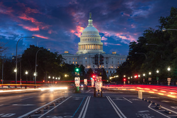 The United States Capitol building in Washington DC