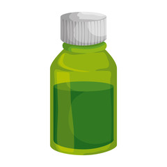 Sticker - medical plastic bottle with syrup