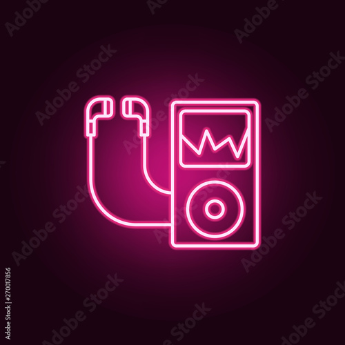 Music Player Neon Icon Elements Of Web Set Simple Icon For Websites Web Design Mobile App Info Graphics Buy This Stock Vector And Explore Similar Vectors At Adobe Stock Adobe Stock