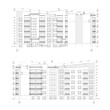 © Free_styler - Multistory building facades, detailed architectural technical drawing, vector blueprint