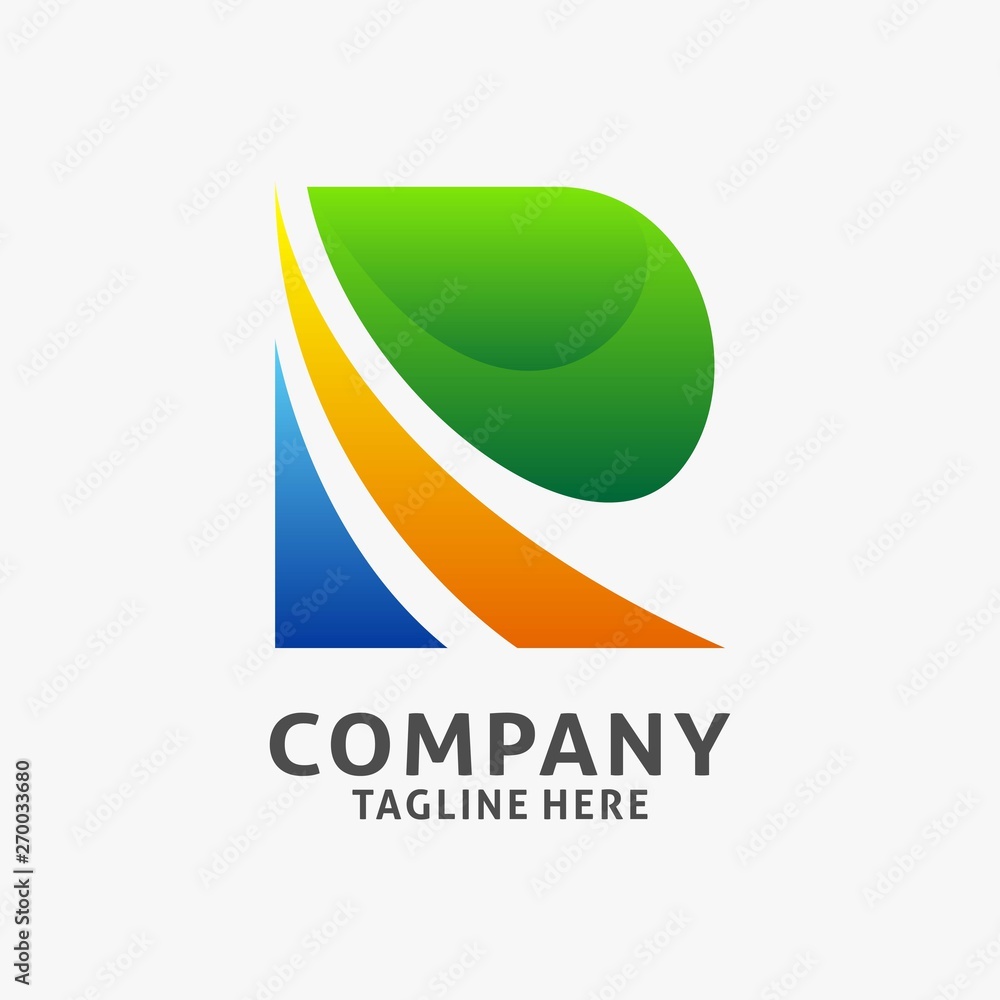 Letter R business logo design Stock Vector | Adobe Stock